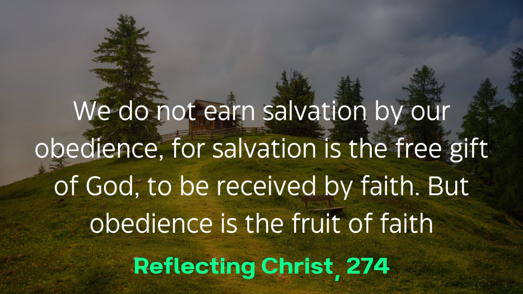 Earn your way back - Reflecting Christ, 274